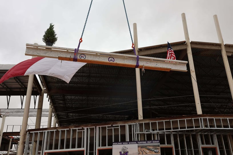 MidlandHS_Topping Out-Beam